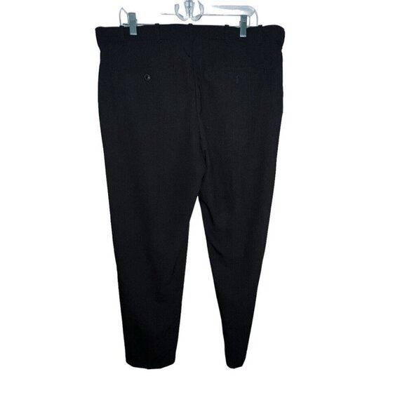Van Heusen Dress Pants Mens Size 38x32 Straight Leg Charcoal Gray Flex Trousers - Picture 3 of 12